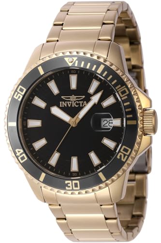 Invicta Pro Diver 46137 Quarz Herrenuhr - 45mm, Gold, 45 von Invicta