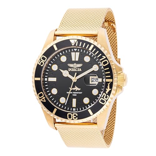 Invicta Pro Diver 47178 Herren Uhr - Wasserdicht - Analog - Quarzuhrwerk - Edelstahl mit schwarzen zifferblat - 43mm Invicta Pro Diver 47178 Herren Uhr - Wasserdicht - Analog - Quarzuhrwerk - Edelstahl mit schwarzen zifferblat - 43mm von Invicta