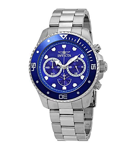 Invicta Pro Diver Herren-Armbanduhr Chronograph blaues Zifferblatt 21788, Blau, Taucher, Chronograph, Quarz-Uhrwerk von Invicta