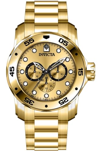 Invicta Pro Diver - SCUBA 45725 Quarz Herrenuhr - 48mm, Gold, 48, Armband von Invicta