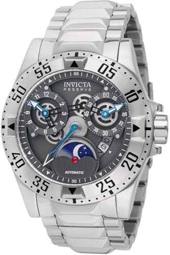 Invicta Reserve - Excursion 47570 Herren Uhr - Wasserdicht - Analog - Automatikuhr - Edelstahl mit grauen zifferblat - 49mm von Invicta