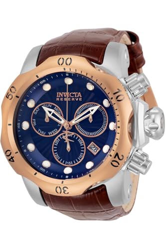 Invicta Reserve - Venom 32957 Herren Uhr - Wasserdicht - Analog - Quarzuhrwerk - Edelstahl mit blauen zifferblat - 54mm von Invicta