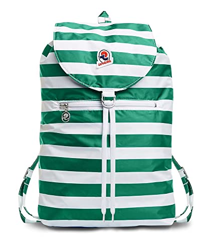 Invicta Tagesrucksack Rucksack für Reisen Outdoor - Daypack für Damen, Herren, mit Hüftgurt - faltbar 8 LT - Ultra leicht, Handgepäck mit Reißverschluss, gestreift zweifarbig grün/weiß Minisac Invicta Tagesrucksack Rucksack für Reisen Outdoor - Daypack für Damen, Herren, mit Hüftgurt - faltbar 8 LT - Ultra leicht, Handgepäck mit Reißverschluss, gestreift zweifarbig grün/weiß Minisac von Invicta
