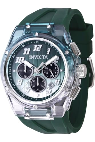 Invicta S1 Rally 47351 Herren Uhr - Wasserdicht - Analog - Quarzuhrwerk - Edelstahl mit grünen zifferblat - 44mm von Invicta