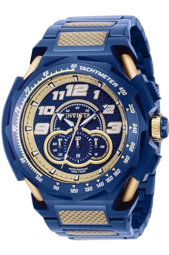 Invicta S1 Rally 43795 Herren-Quarzuhr – 50 mm, gold, Armband von Invicta