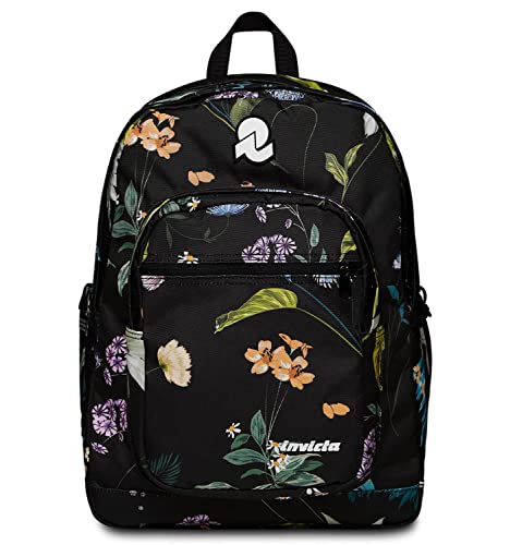 Invicta Schulrucksack JELEK FANTASY, Schwarz – Rucksack mit zwei Fächern – PC-Tasche, Trinkflaschentasche, Organizer im Inneren – Schulrucksack für Jungen, Freizeitrucksack – Eco Material, Black von Invicta