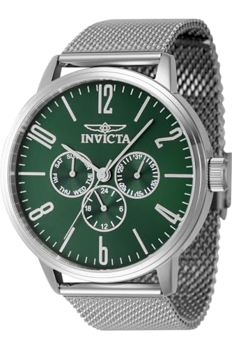 Invicta Specialty 47120 Quarz Herrenuhr - 44mm, Silber, 44, Armband von Invicta