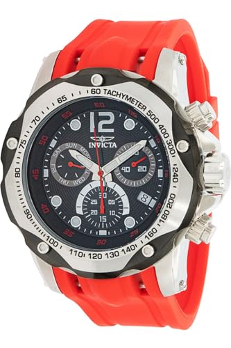 Invicta Speedway 33934 Herren Uhr - Wasserdicht - Analog - Quarzuhrwerk - Edelstahl mit schwarzen zifferblat - 51mm von Invicta