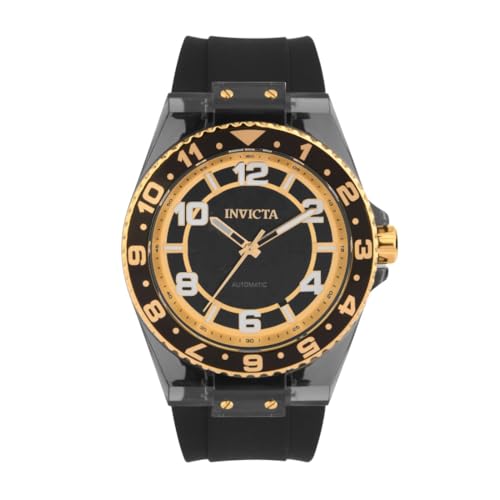 Invicta Speedway 44385 Herren Uhr - Wasserdicht - Analog - Automatikuhr - Polyurethane mit schwarzen zifferblat - 48mm von Invicta