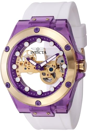 Invicta Speedway 44397 Herren-Armbanduhr, analog, violettes Zifferblatt, Weiß von Invicta