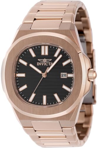 Invicta Speedway 48519 Herren Uhr - Wasserdicht - Analog - Quarzuhrwerk - Edelstahl mit braunen zifferblat - 41mm von Invicta