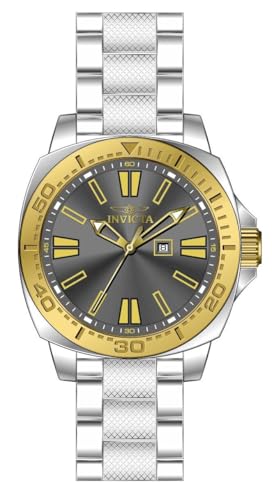 Invicta Speedway 48932 Herren Uhr - Wasserdicht - Analog - Quarzuhrwerk - Edelstahl mit grauen zifferblat - 46mm von Invicta