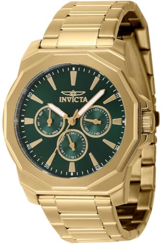 Invicta Speedway Herren-Armbanduhr, 42 mm, Edelstahl, Quarz, Gold (Modell: 46856), goldfarben, modisch, Gold, Modisch von Invicta