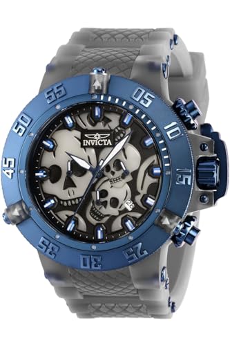 Invicta Subaqua 37329 Herren Uhr - Wasserdicht - Analog - Quarzuhrwerk - Edelstahl mit schwarzen zifferblat - 50mm von Invicta