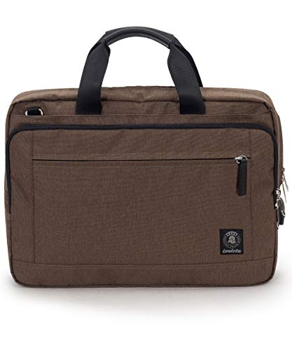 Invicta Bürotasche - Braun - Laptophalter bis 15.6 „- Schultergurt - Herren Damen von Invicta