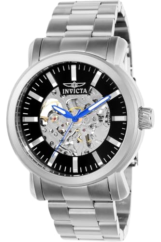 Invicta Vintage 22574 Herren Uhr - Wasserdicht - Analog - Automatikuhr - Edelstahl mit schwarzen zifferblat - 45mm von Invicta