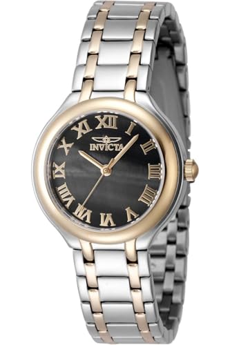 Invicta Wildflower 48233 Damen Uhr - Wasserdicht - Analog - Quarzuhrwerk - Edelstahl mit Perlmutt zifferblat - 32mm von Invicta