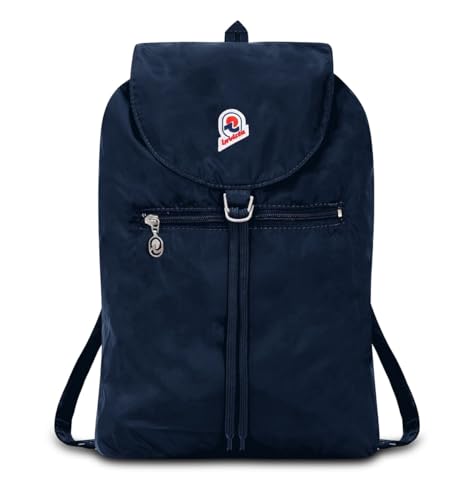 Invicta Tagesrucksack Rucksack für Reisen Outdoor - Daypack für Damen, Herren, mit Hüftgurt - faltbar 8 LT - Ultra leicht, Handgepäck mit Reißverschluss, blau Minisac von Invicta
