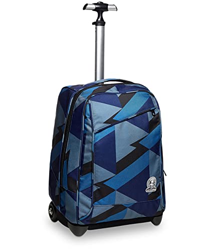 INVICTA BLUE MOUNTAIN, 2 in 1, Schulranzen mit Rollen, Rucksack mit Trolleyfunktion für Kinder, ab 1. Klasse, für Schule, Reisen, Mädchen&Jungen, dunkelblau II von Invicta