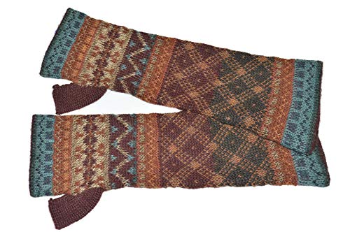 Invisible World Damen 100% Alpaka fingerlose Handschuhe – ideale Halbfinger Winter Strickhandschuhe – Rowan von Invisible World