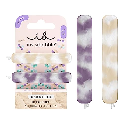 Invisibobble Haarspangen für Damen, Violett, limitierte Edition, langlebige Pinzette mit festem Halt, ohne Metall, weich, mit Haaren, 2 Stück von Invisibobble