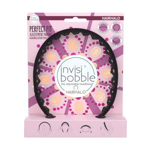 invisibobble Hairhalo Haarreif Dick, verstellbarer Haarreifen Schwarz Dick Mädchen & Damen, Geschenke für Frauen, haarschonend & bequem von Invisibobble