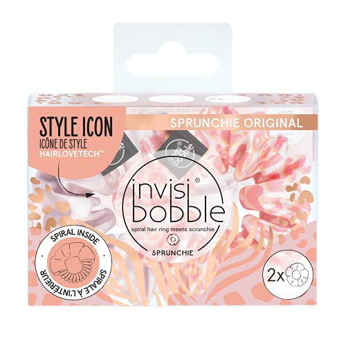 Invisibobble Sprunchie "We'll Always Have Panther" Duo Scrunchie Set I 2x Pastell Haargummi Mädchen & Damen Satin Haargummis I Limited Collection Urban Safari von Invisibobble