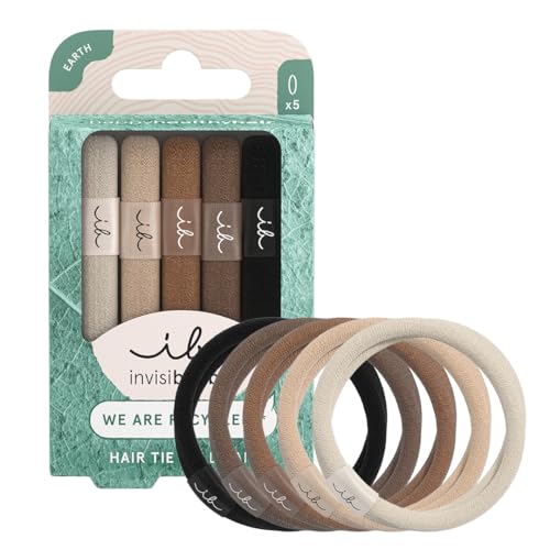 invisibobble 5 Haargummis Braun Damen & Mädchen Mocha Brown | Zopfgummi Haarschonend | Haarband Anti Frizz & Ohne Abdruck | Stylischer Haargummi für jeden Haartypen | 5 Stück von invisibobble