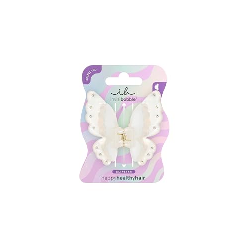 invisibobble Clipstar M Fairy Fierce (1 Stück) – Haarspange Damen im Butterfly-Design – Glitzernde Haarklammer mit Schmetterling – Für dünnes & dickes Haar – Magisches Statement-Piece für jeden Look von invisibobble