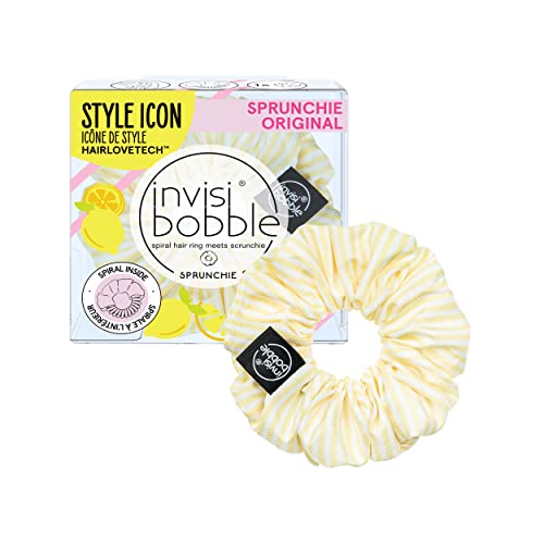 Invisibobble Haargummi Fruit Fiesta #GNTM I 1x Scrunchie Gelb WeiÃŸ Gestreift Für Mädchen & Damen I Scrunchies Pastellfarben I Designed Im Herzen Münchens von Invisibobble