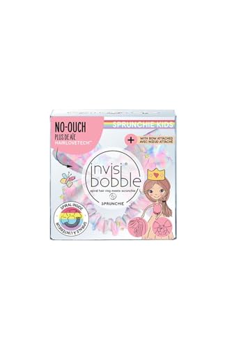 invisibobble Kids Slim Scrunchie Rosa I 1x Haargummi Regenbogen & Sweets I Geschenke für Mädchen I Haarschleife Kinder-Haar-Accessoires von invisibobble