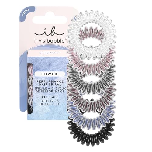 invisibobble Power Haargummis Damen & Männer Starker Halt, Haargummi Set mehrfarbig, reflektierend, Zopfgummi für Sport, extra stark, bunte Haargummis, dickes Haar, 6 Stück von invisibobble