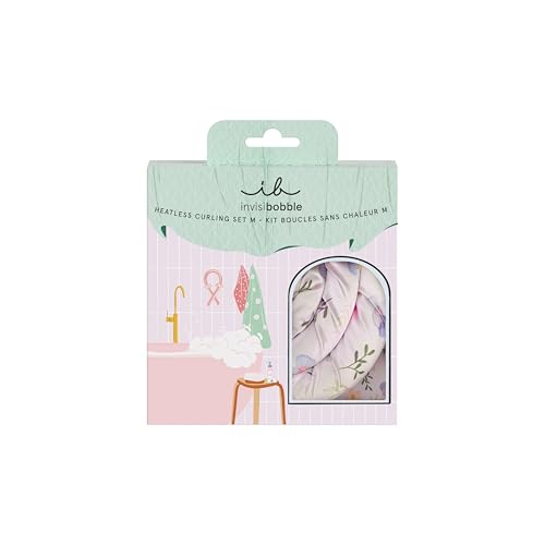 invisibobble SET Oasis Violet Spa Curler (4 Stück) – Lockenset über Nacht für natürliche Locken ohne Hitze – Locken Set für Kinder & Erwachsene – Schonendes Styling für sanfte Naturlocken von invisibobble