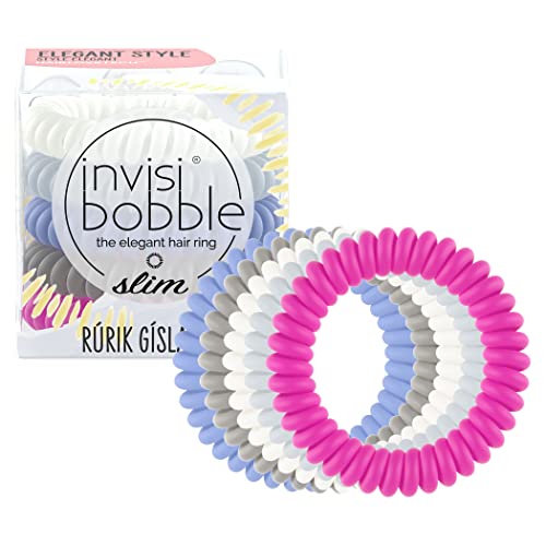 invisibobble Slim Haargummi Rúrik Gíslason No Place Like Reykjavík I 5x Dünne Haargummis Multi Colors für Damen & Herren I designed im Herzen Münchens von invisibobble
