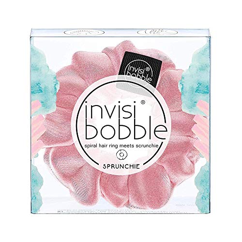 invisibobble Sprunchie Prima Ballerina I Stoff Haargummi rosa für Mädchen und Damen I kein verknoten, starker Halt und haarschonend I Scrunchie Haargummi designed im Herzen Münchens von invisibobble