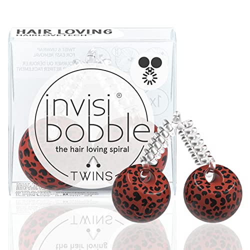 invisibobble TWINS Haargummi Purrfection I Haarschmuck Leo für Mädchen, Damen I Haarasseccoires starker Halt und haarschonend I das Original, designed im Herzen Münchens von invisibobble