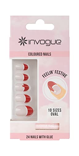 Invogue Christmas Oval Nails - Feelin’ Festive von Invogue