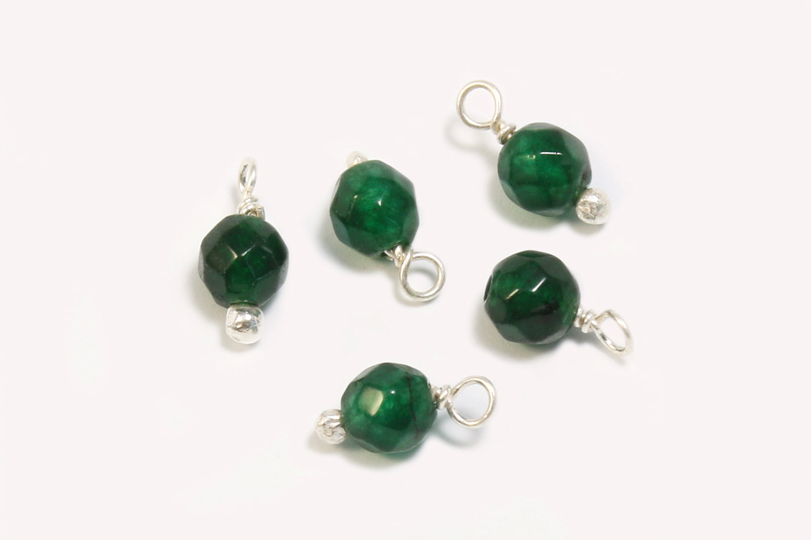 Grüne Jade Anhänger aus 925 SILBER, Mini von Inwaria