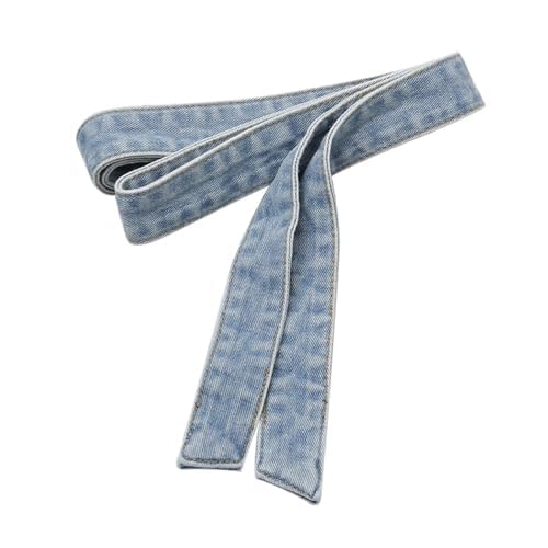 Inzegao Damen Denim Taillengürtel zum Selbstbinden Taillenband für Hosen Jeans Kleid, Hell, blau, Einheitsgröße von Inzegao