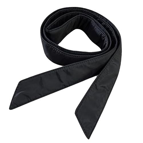 Inzegao Damen Puffer Jacke Gürtel Ersatz Selbst Binden Mantel Schärpe Bund Gürtel für Winter Mantel, Mattes Schwarz, Einheitsgröße von Inzegao