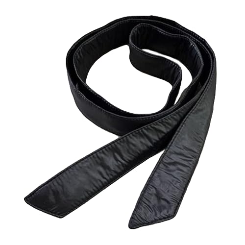 Inzegao Damen Pufferjackengürtel, Ersatzgürtel, zum Selbstbinden, Mantel, Schärpe, Taillenbund, Gürtel für Wintermantel, Schwarz, Einheitsgröße von Inzegao