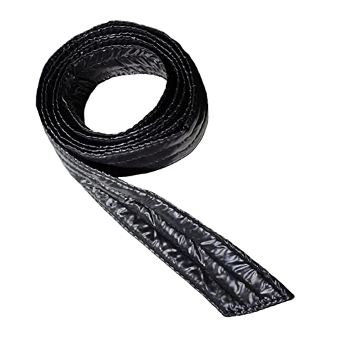 Inzegao Damen Puffermantel, Gürtel, selbstbindend, Taillenband, Schärpe für Daunenmantel, Jacke, Trenchcoat, Schwarz glänzend, Einheitsgröße von Inzegao
