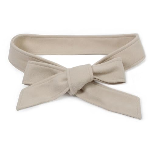 Inzegao Künstlicher Wollmantel für Damen, dicker Trenchcoat-Gürtel, Ersatzjacke, Taillenband, Schärpe, aprikose, Einheitsgröße von Inzegao