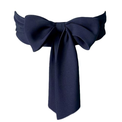 Inzegao Langer Chiffon-Schärpe für Damen, Taillengürtel, Hemd-Gürtel für Cocktail-Party, Hochzeit, Marineblau, L von Inzegao