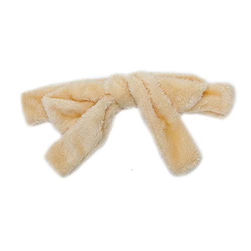 Inzegao Weicher Plüsch-Pyjama, Bademantel, Ersatzgürtel, Flanell, zum Binden an der Taille, Hellgelb, Einheitsgröße von Inzegao