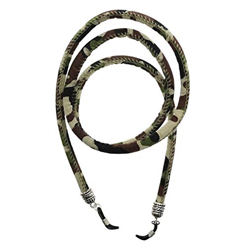 1 x praktische Brillenband-Hals-Halterung aus Baumwolle, ethnische Brillenkette. Gr. Einheitsgröße, camouflage von Inzopo