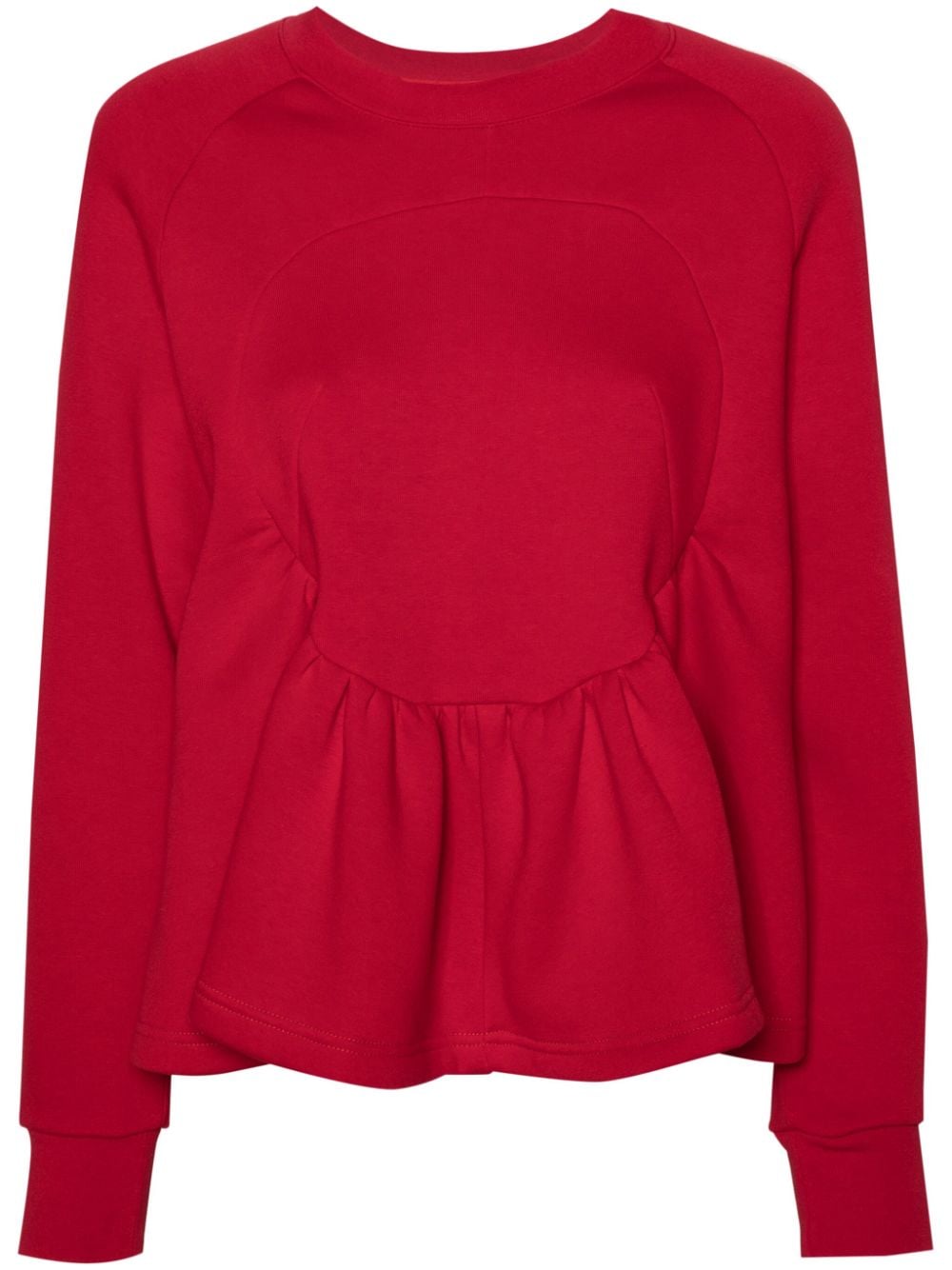 Ioana Ciolacu Gerafftes Calypso Sweatshirt - Rot von Ioana Ciolacu