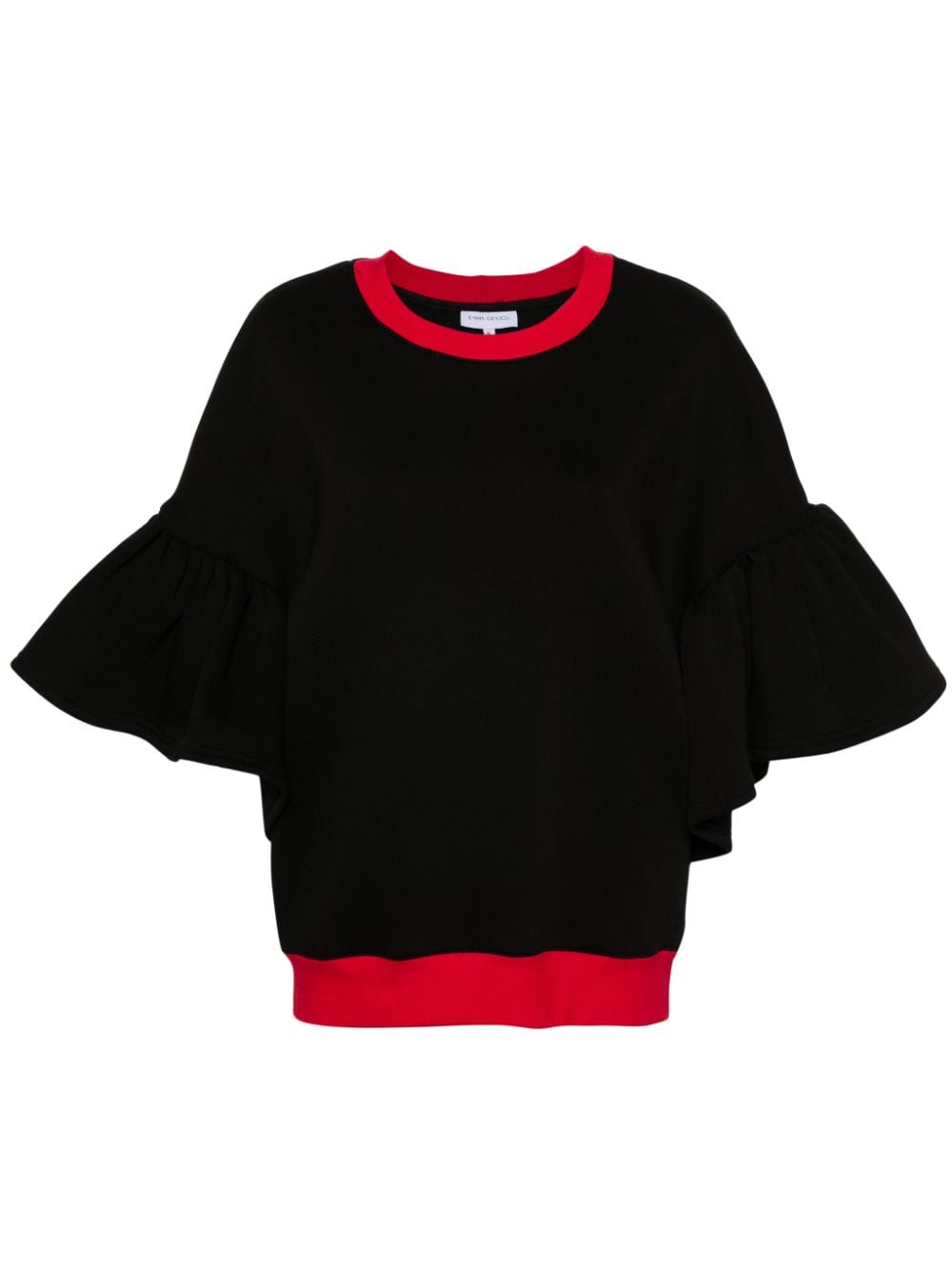 Ioana Ciolacu Pepper Sweatshirt mit Kontrastdetails - Schwarz von Ioana Ciolacu