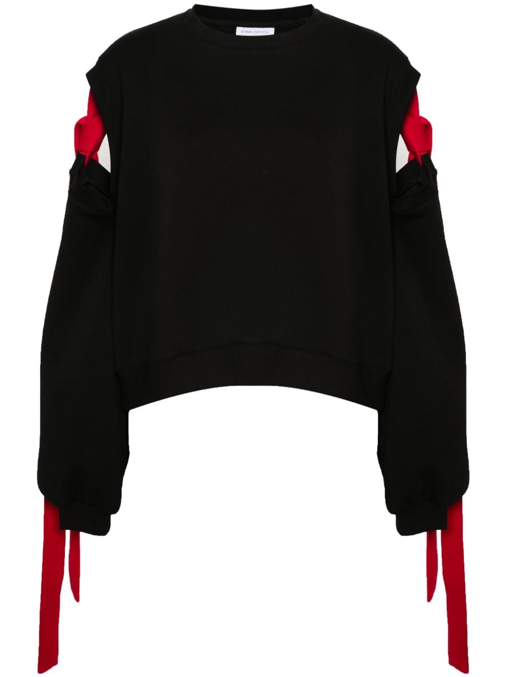 Ioana Ciolacu Stamp Sweatshirt mit Cold-Shoulder - Schwarz von Ioana Ciolacu