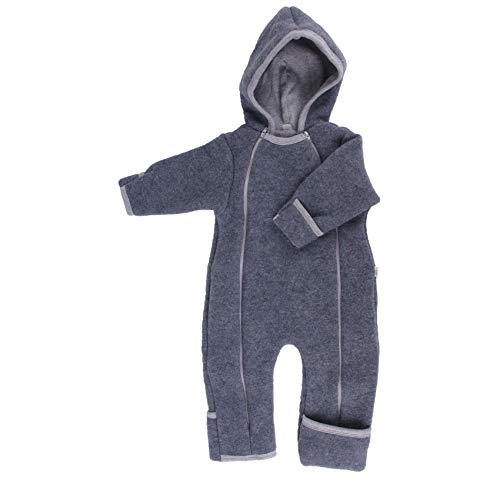 Iobio Baby Wollvlies Overall (Grau, 62/68) von Iobio